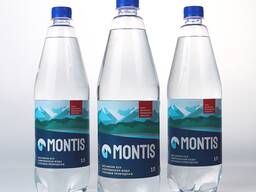 Вода столовая питьевая Montis 1 л. с газом