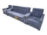Yumshoq mebel to'plami "Bursa grey", divan 2 kreslo - fotosurat 1