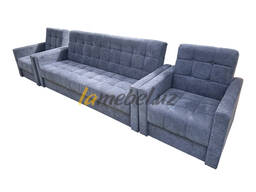 Yumshoq mebel to'plami "Bursa grey", divan 2 kreslo