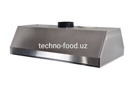 Зонт нерж металлический вытяжной островной.